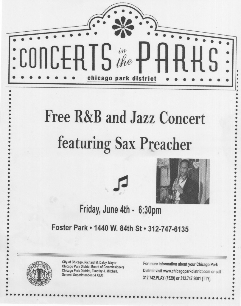 Concert at Foster Park - June 4