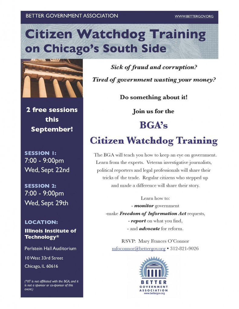 Citizen Watchdog Training on Chicago's South Side