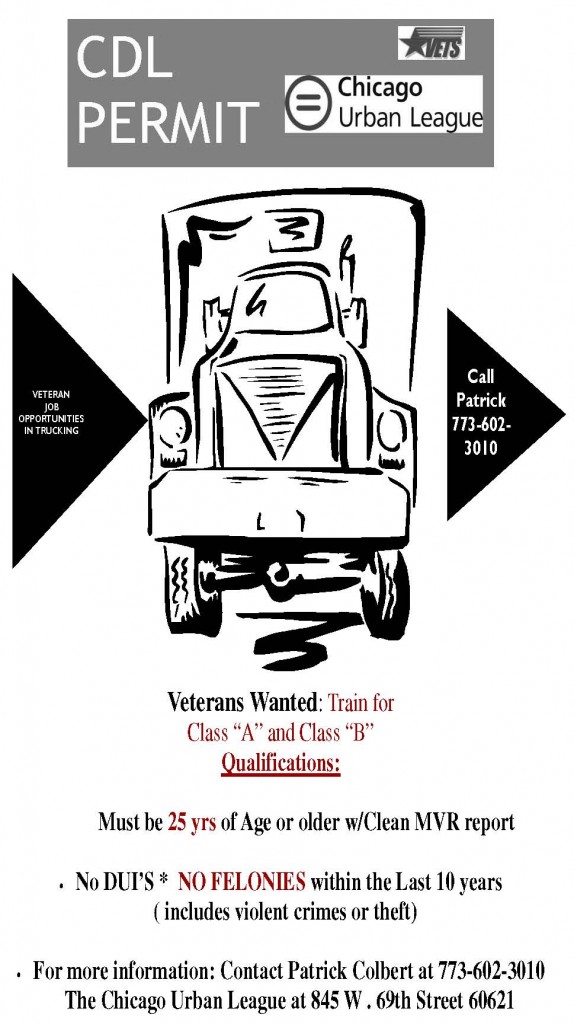 Chicago Urban League  CDL Permit Flyer