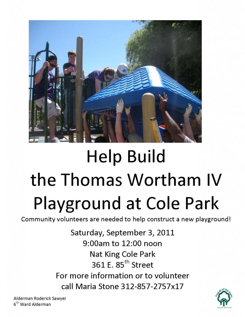 Wortham Playground Build Flyer