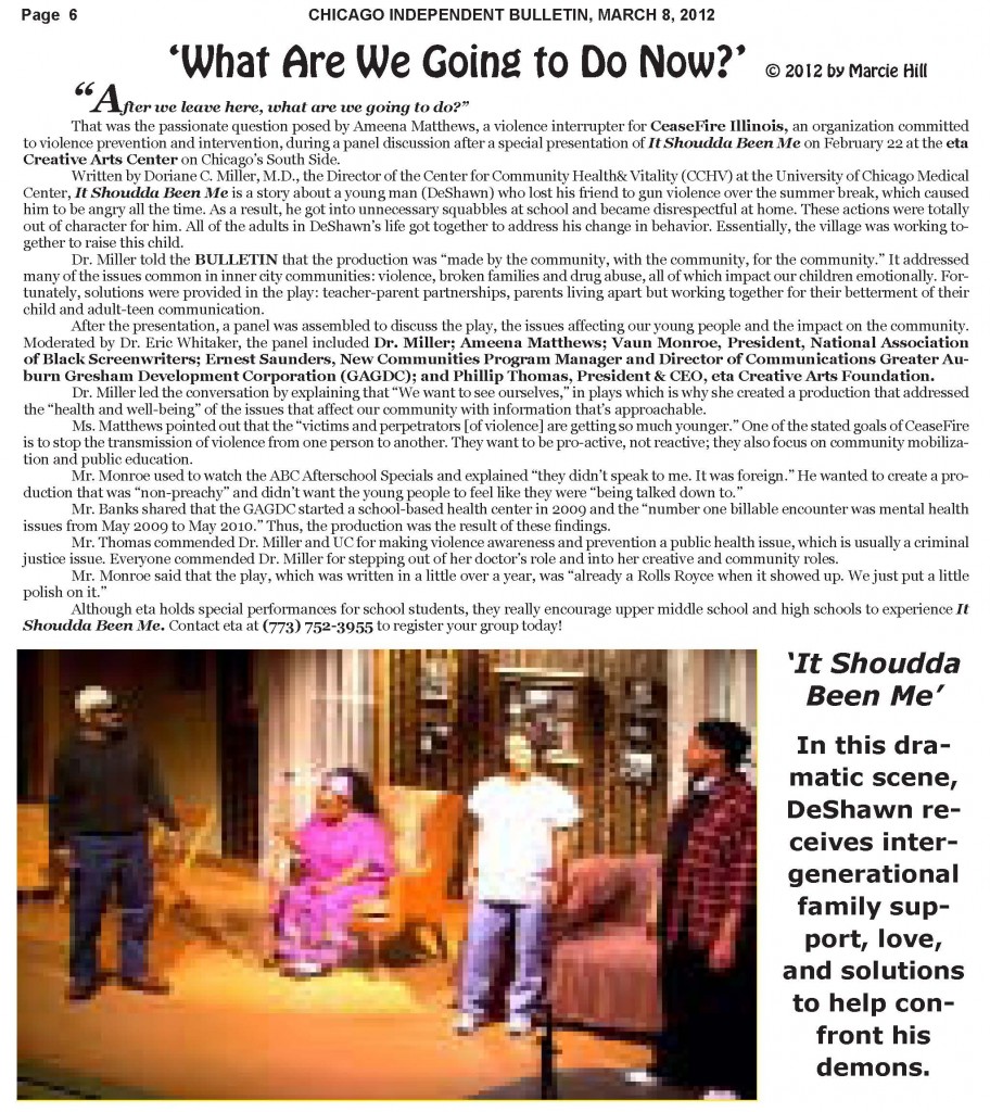 It Shoudda Been Me - Chicago Independent Bulletin Newspaper