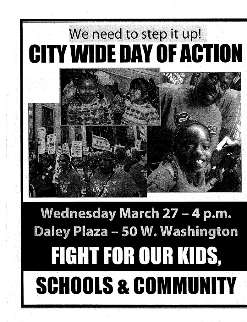 City Wide Day of Action - March27, 2013