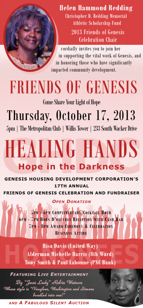 Friends of Genesis 2013 - Genesis Housing Development Corporation