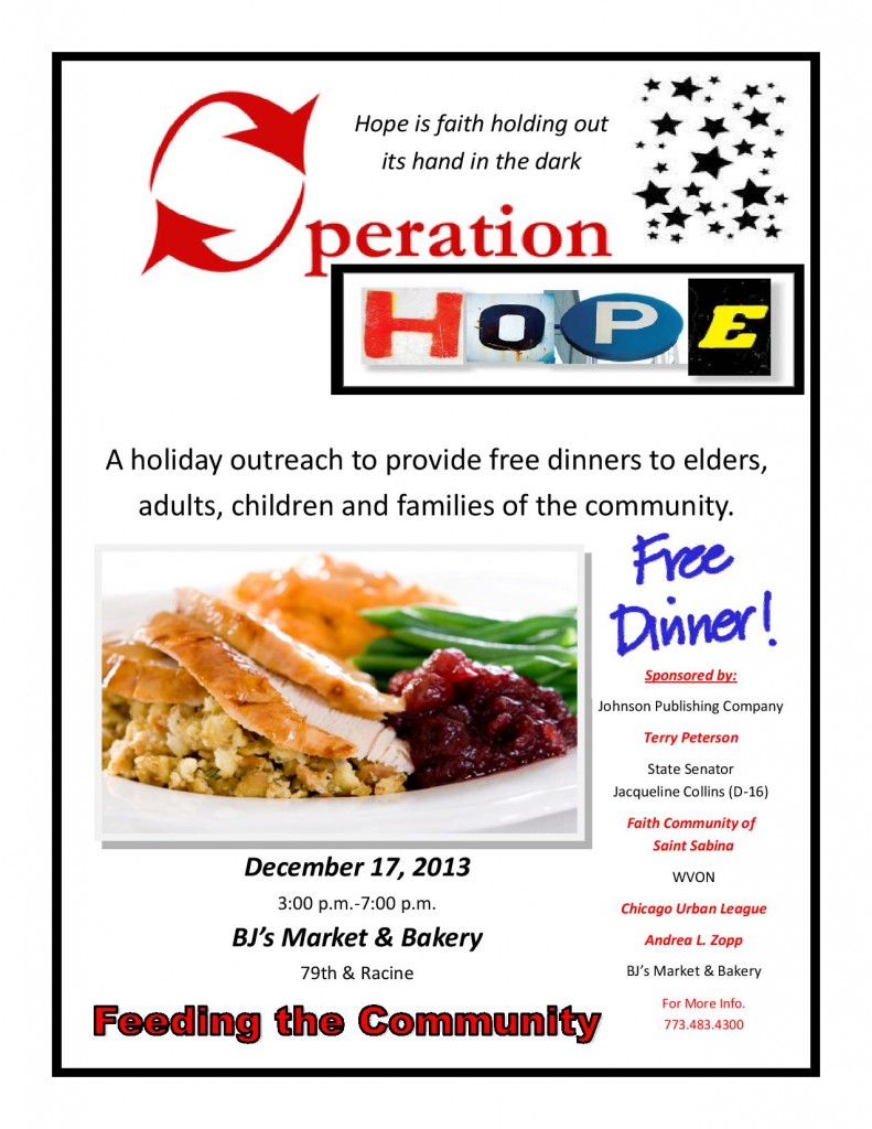 Free Holiday Dinner at BJs Market  - December 17 2013