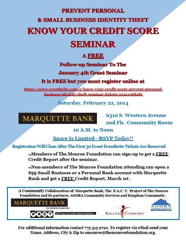 know your credit score - February 22 2014